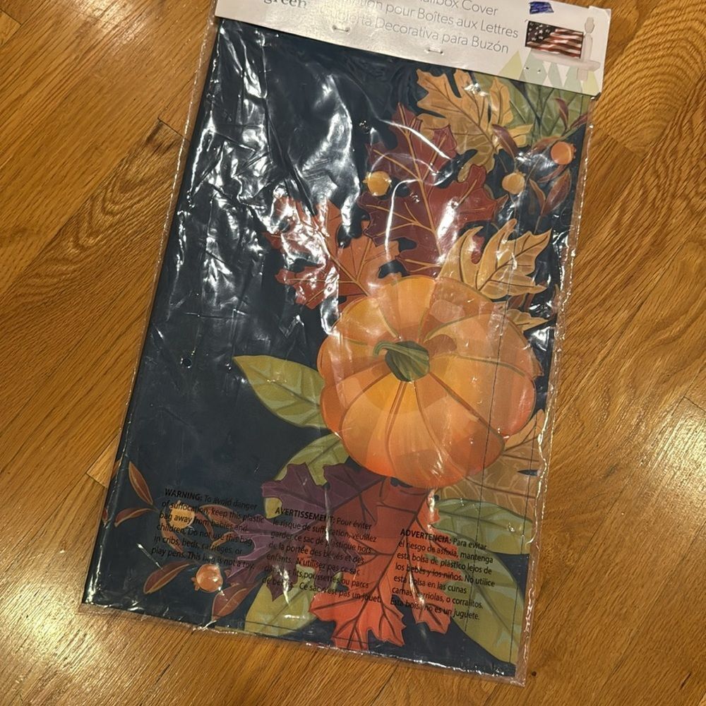 Evergreen “Be Thankful Pumpkins” Mailbox Cover - NEW